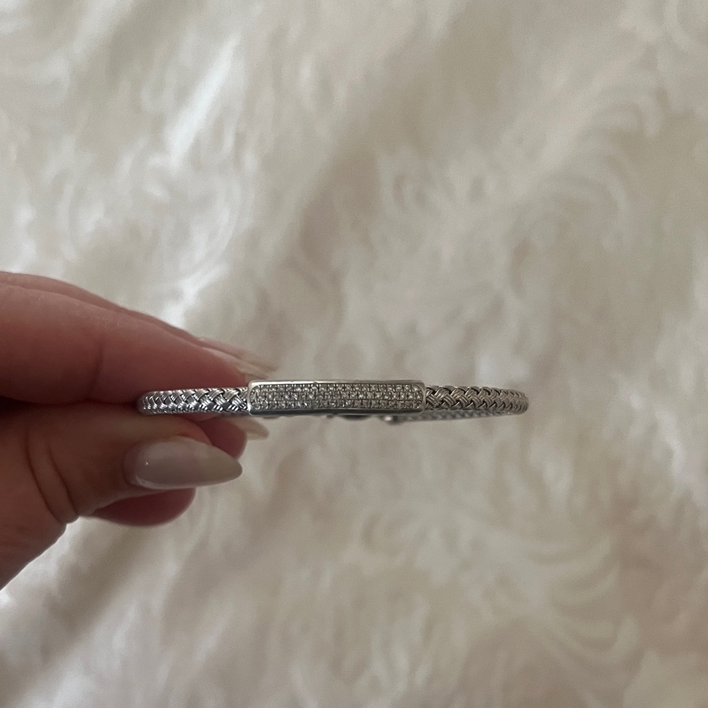 Effy Silver Bracelet with Sparkling Accents